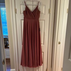 Two NWT size L Dusty Rose Bridesmaids dresses.